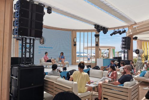Panel discussion at Cannes Lions taken by Raw London