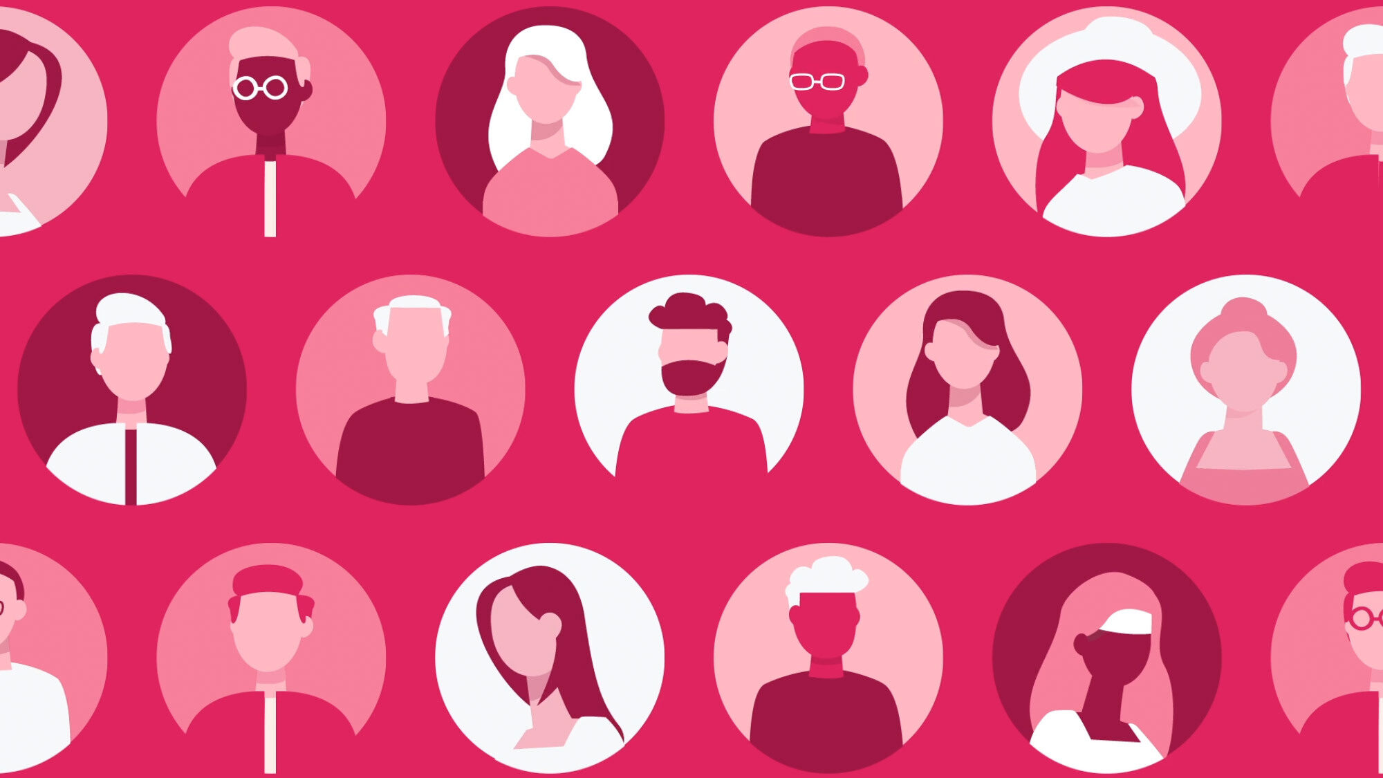 Profile graphics of audience personas from Twitter's content